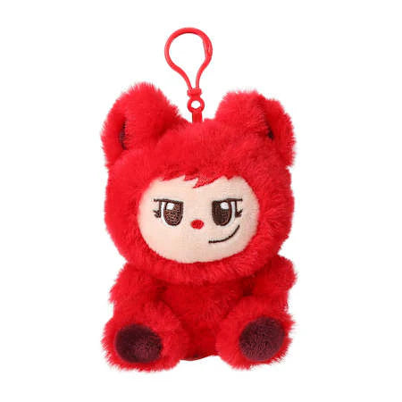 LaBabies Plush Bag Clip Red