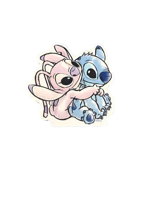 Disney Lilo & Stitch - Angel & Stitch Wooden Block