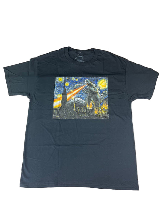 Godzlla Starry Night T-Shirt